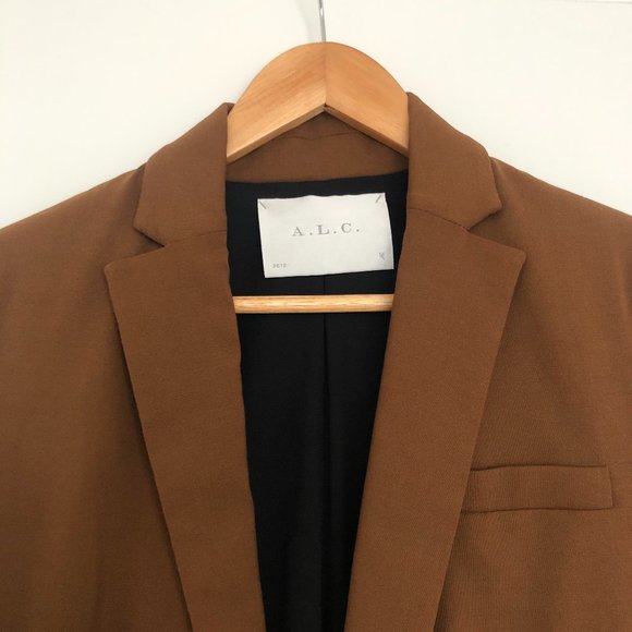 A.L.C Caramel Brown Blazer Size 2 - Picture 2 of 6